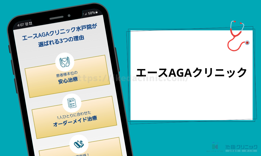 エースAGAクリニック 水戸院クリニック紹介見出し(H3)